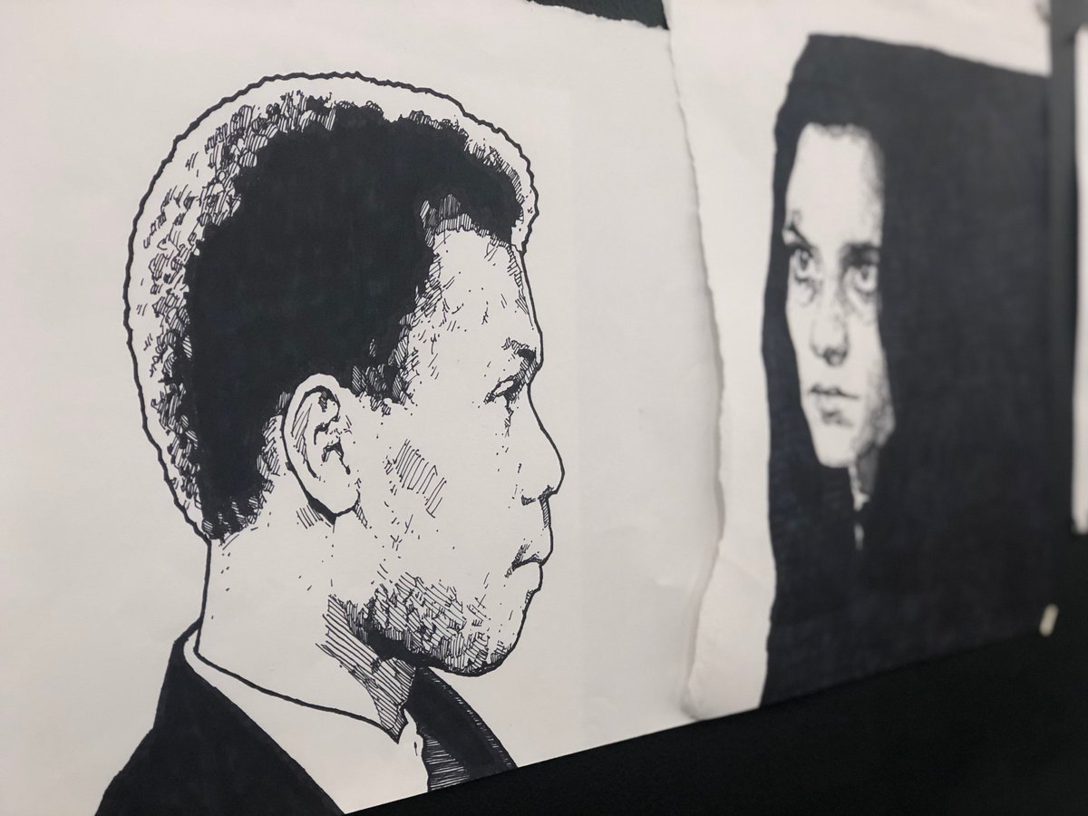 KMACMuseum's tweet photo. Hello, #BigIdeaFriday! Today we're thinking about Jimmy Angelina's "Take Three". His work evokes classic cinema, but by removing each image from its original context, he's able to place it within a new narrative of his own creation. See more as part of the #KMACTriennial. https://t.co/bDH2YfRing