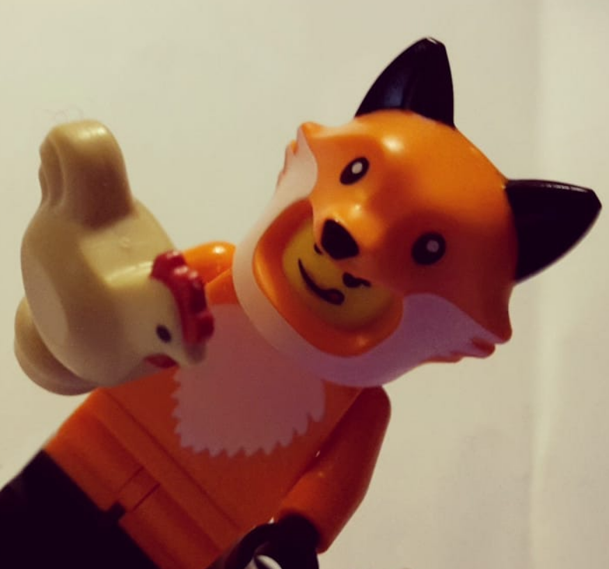 Shapeshifties's tweet photo. This is brilliant! This #LEGO minifig sums up our VR game perfectly!
He's eating way too many chickens! #VR #gamedev 
https://t.co/K8hgdf0hkn https://t.co/ibynJjKtVa