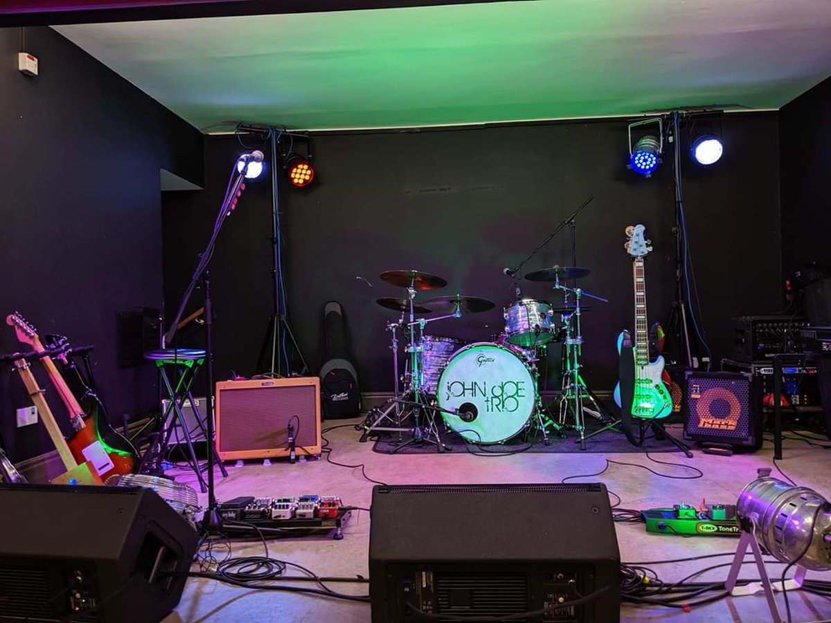 All setup in Hartlepool. We kick off at 8!