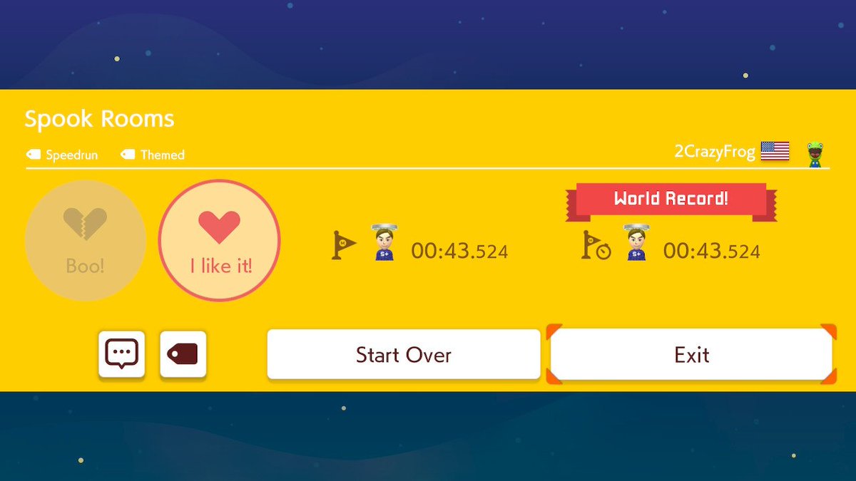 Reclaimed WR on 6th lowest clear rate 3DW level :) #SuperMarioMaker2 #NintendoSwitch