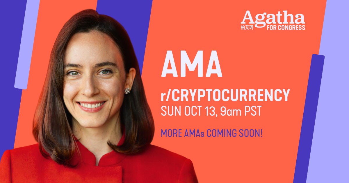 Exciting announcement! 

I'll be doing an AMA with r/cryptocurrency's 900K members on Sunday October 13th at 9am PST! 

Come ask me some questions about my views on crypto!

We have more exciting announcements on the horizon so stay tuned!