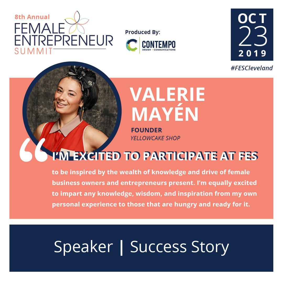 ContempoCLE's tweet photo. Hear why fashionista Valerie Mayén is excited for FES!!

Get your tickets today: https://t.co/qh6rgTcGFz

#FESCleveland #womeninbiz #networking #femaleentrepreneur #successstories #fashion #marketing #art #graphicdesign #women #theland #cleveland #cle #womensupportingwomen https://t.co/x5P6Dg5bm0