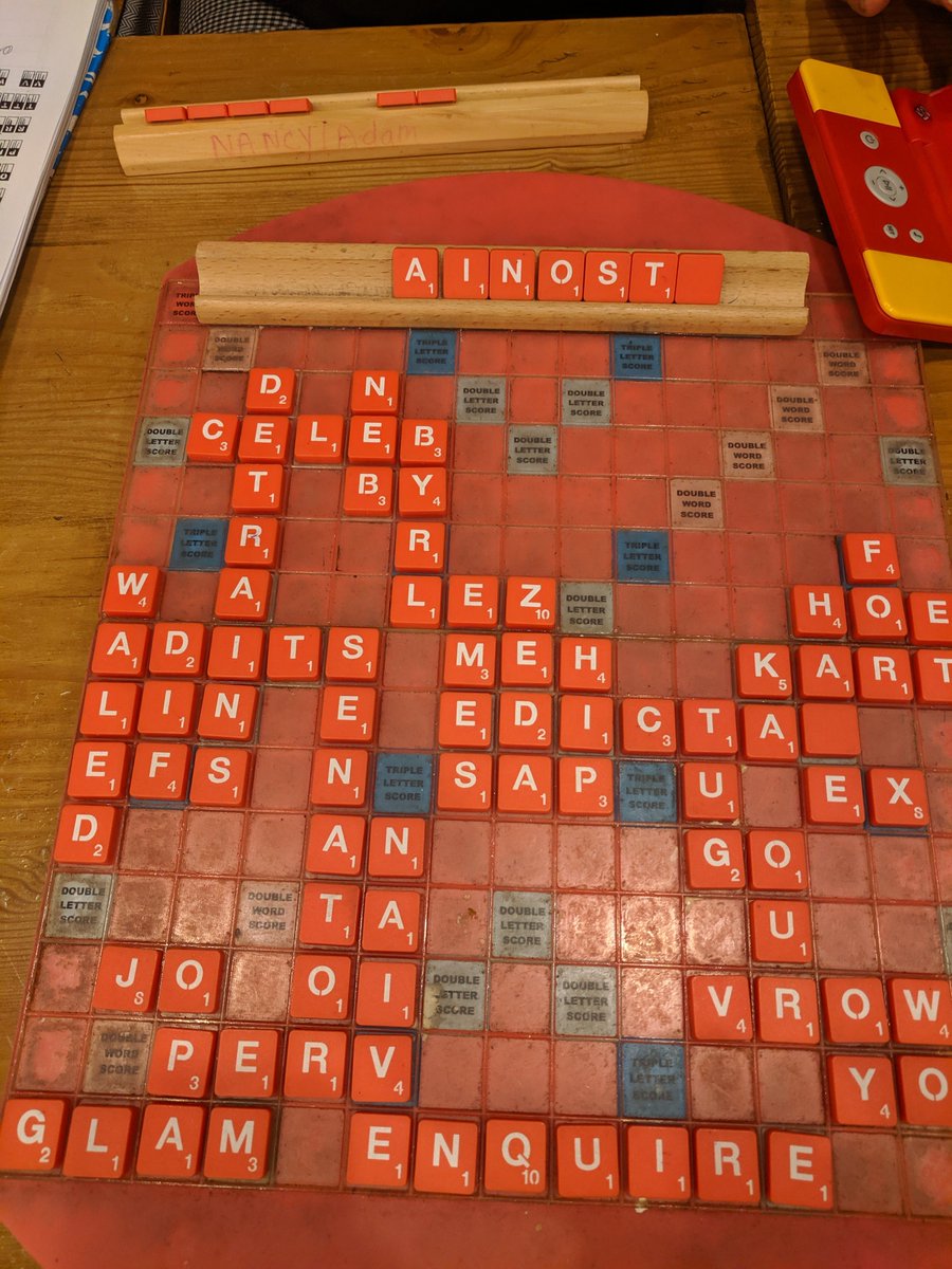 Scrabble IntermissionWhat would you do. If you saw me post before, shhhh, plsAnswer is a few tweets down, so be patient, patient