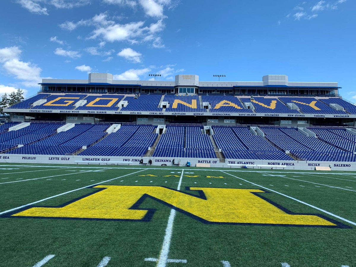 USAA's tweet photo. We’re 24 hours from kickoff of the #AFvsNAVY clash at Navy-Marine Corps Memorial Stadium. Who’ll get the jump on this year’s quest for the Commander in Chief Trophy? https://t.co/uQpBKY1HEn