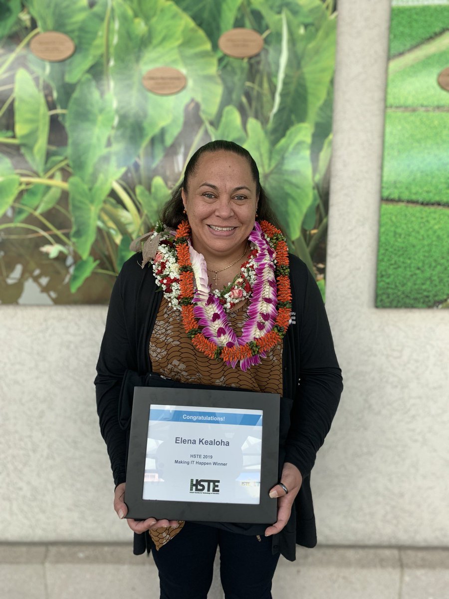 HSTEorg's tweet photo. Congratulations to our two Making It Happen Award Winners, Luca and Elena! ✨✨✨

We also celebrate all those nominated- we know Hawai’i has so many wonderful educators who continue to make it happen!! 

#808educate #Hi4PublicEd #edtech #SOTF2019 https://t.co/8H29D6yIYl