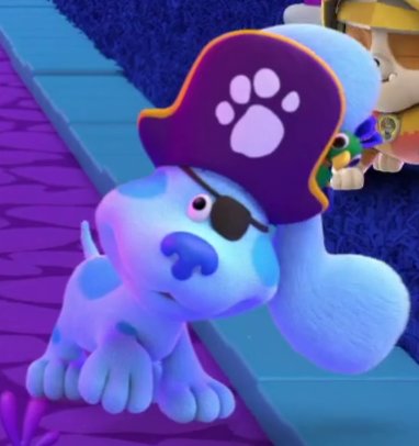 BovineBonita's tweet photo. GOD look at this adorable pupper in her Halloween costume!! #BluesClues https://t.co/8dn79IVbt1