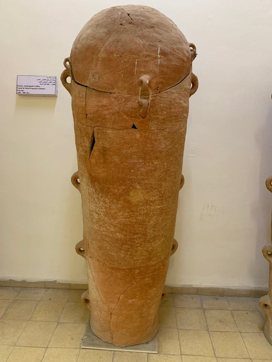 audrey_furness's tweet image. A pottery coffin 1200-900 BC found in Amman. Amazing that over thousands of years coffins haven’t changed that much! #back tothefuture