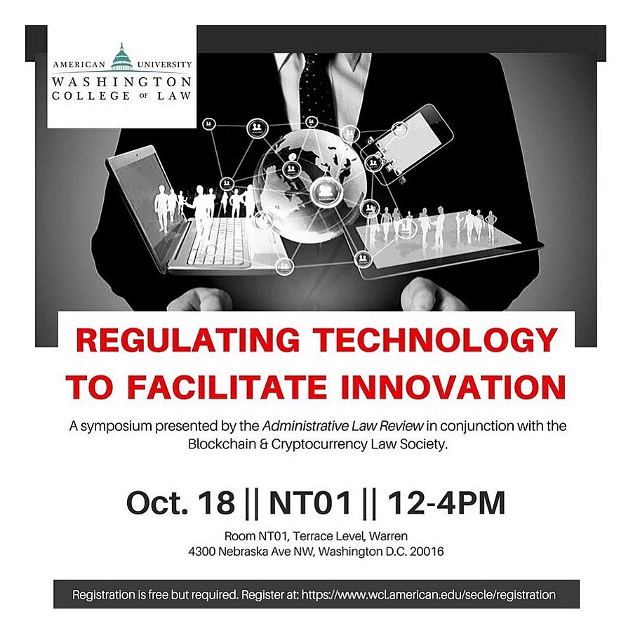 BCLS_WCL's tweet photo. Please join us for a symposium discussing ways to regulate technology in order to facilitate innovation.
𝐑𝐞𝐠𝐢𝐬𝐭𝐞𝐫 𝐡𝐞𝐫𝐞: 𝐛𝐢𝐭.𝐥𝐲/𝐁𝐂𝐋𝐒_𝐬𝐲𝐦𝐩𝐨𝐬𝐢𝐮𝐦 https://t.co/k0d28k7VxN