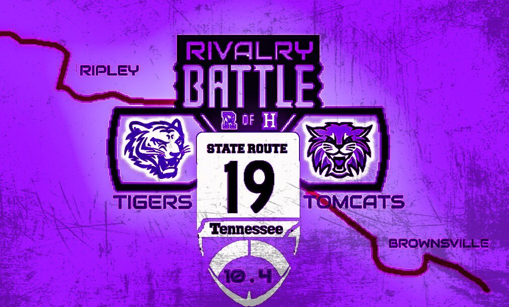 RipleyHighTN's tweet photo. Come support your Tigers as they travel down HWY 19 to face their longtime rivals from Haywood County.
Gametime 7PM
#TigerNation #Riptown #ALLIN
@RHSFootballTN @RipleyHighTN https://t.co/pfw79KcRxM