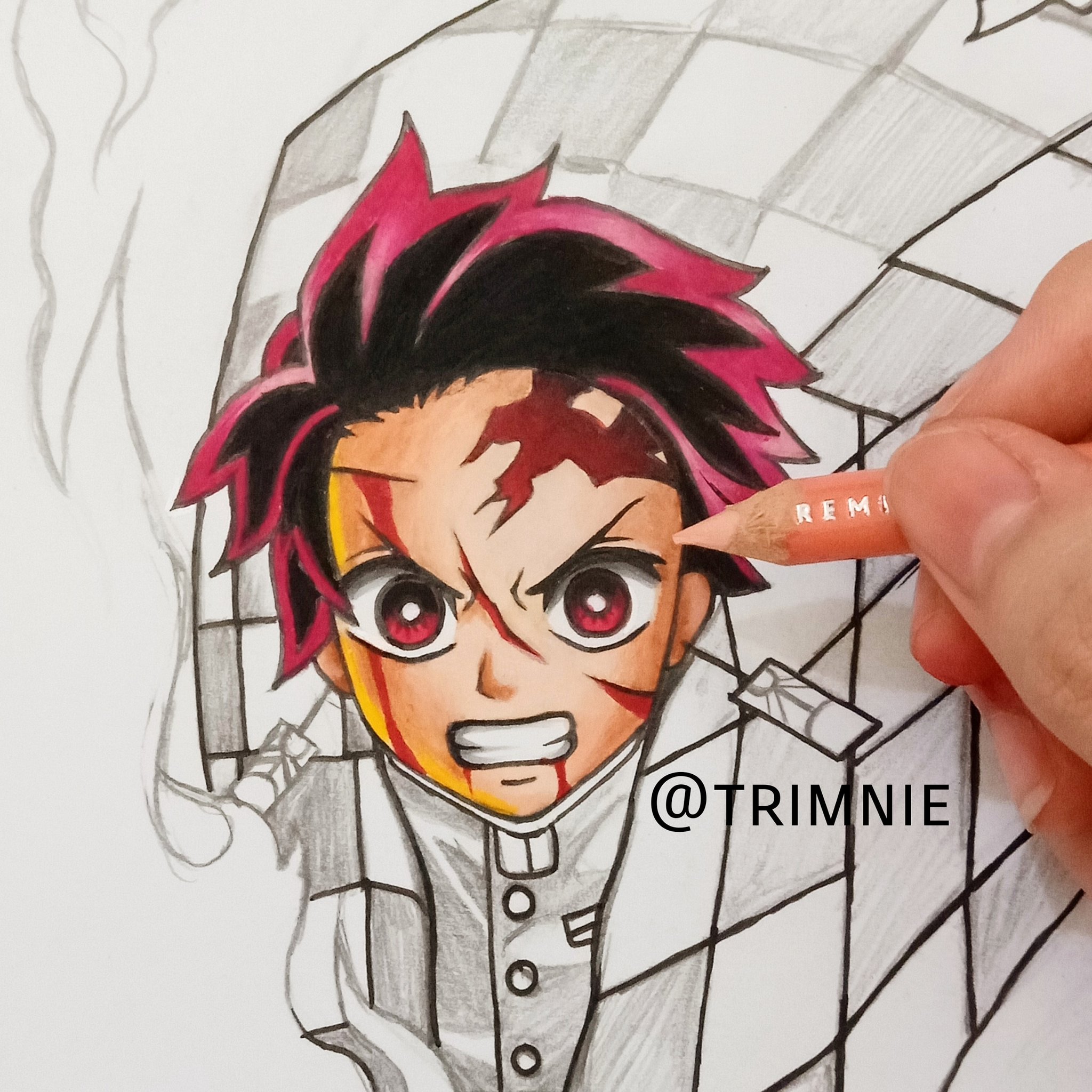 Trimnie Tanjirou 3d Drawing Done Hope U Like It Demonslayer Kimetsunoyaibafanart Kimetsunoyaiba Tanjiro Tanjiroukamado Kamadotanjirou Nezuko Zenitsu Anime Animes 3d Art Drawing Manga Artwork T Co Ec49lir431