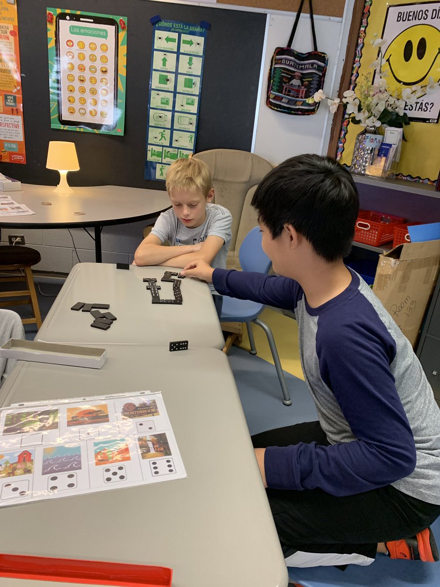 srawitkowskiWM's tweet photo. 5th graders practicing animal habitat Spanish vocabulary while playing dominoes!@srawitkowskiWM https://t.co/6gdPzpW7og