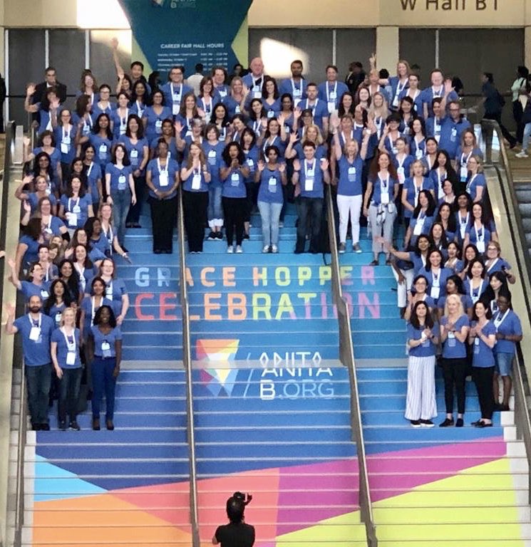 Me_Datta's tweet image. NetApp’s presence at #GHC19 is amazing! 200+ women and men attended the conference to inspire and get inspired, learn and coach, hire talent, make connections, and get the yearly dose of inspiration! Thanks ⁦⁦@NetApp⁩ for the opportunity #GHC19  #NetAppWIT #LifeAtNetApp