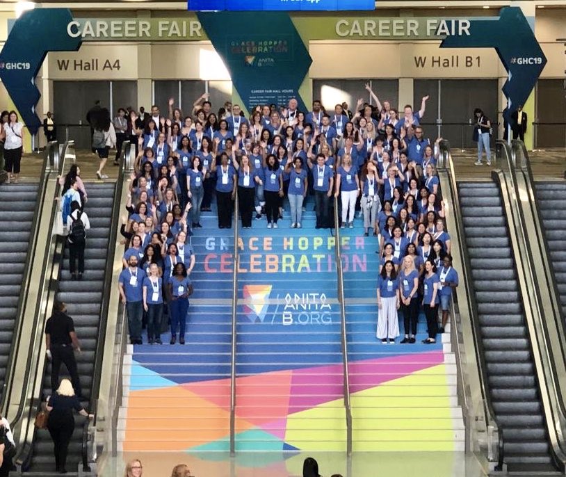 Me_Datta's tweet image. NetApp’s presence at #GHC19 is amazing! 200+ women and men attended the conference to inspire and get inspired, learn and coach, hire talent, make connections, and get the yearly dose of inspiration! Thanks ⁦⁦@NetApp⁩ for the opportunity #GHC19  #NetAppWIT #LifeAtNetApp