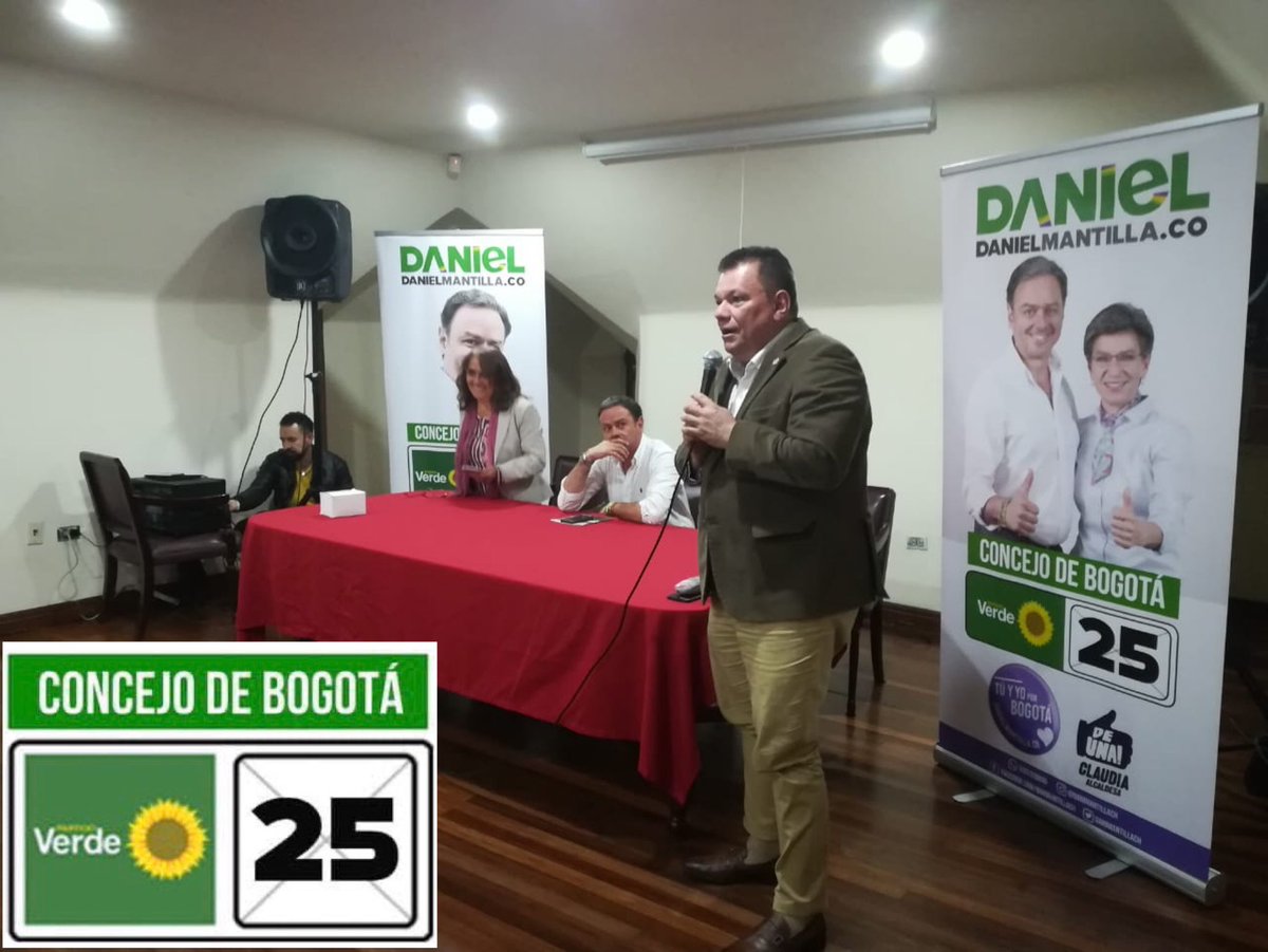 danimantillach's tweet photo. Gracias a los amigos de la @UnidadUd por su apoyo sincero y transparente, llegaremos al Concejo de Bogotá. Con ustedes, por la gente ¡Vamos a ganar!. #Verde25 #TúYYoPorBogotá #ConClaudiaDeUna @UnidadUd https://t.co/po04PzDIWe