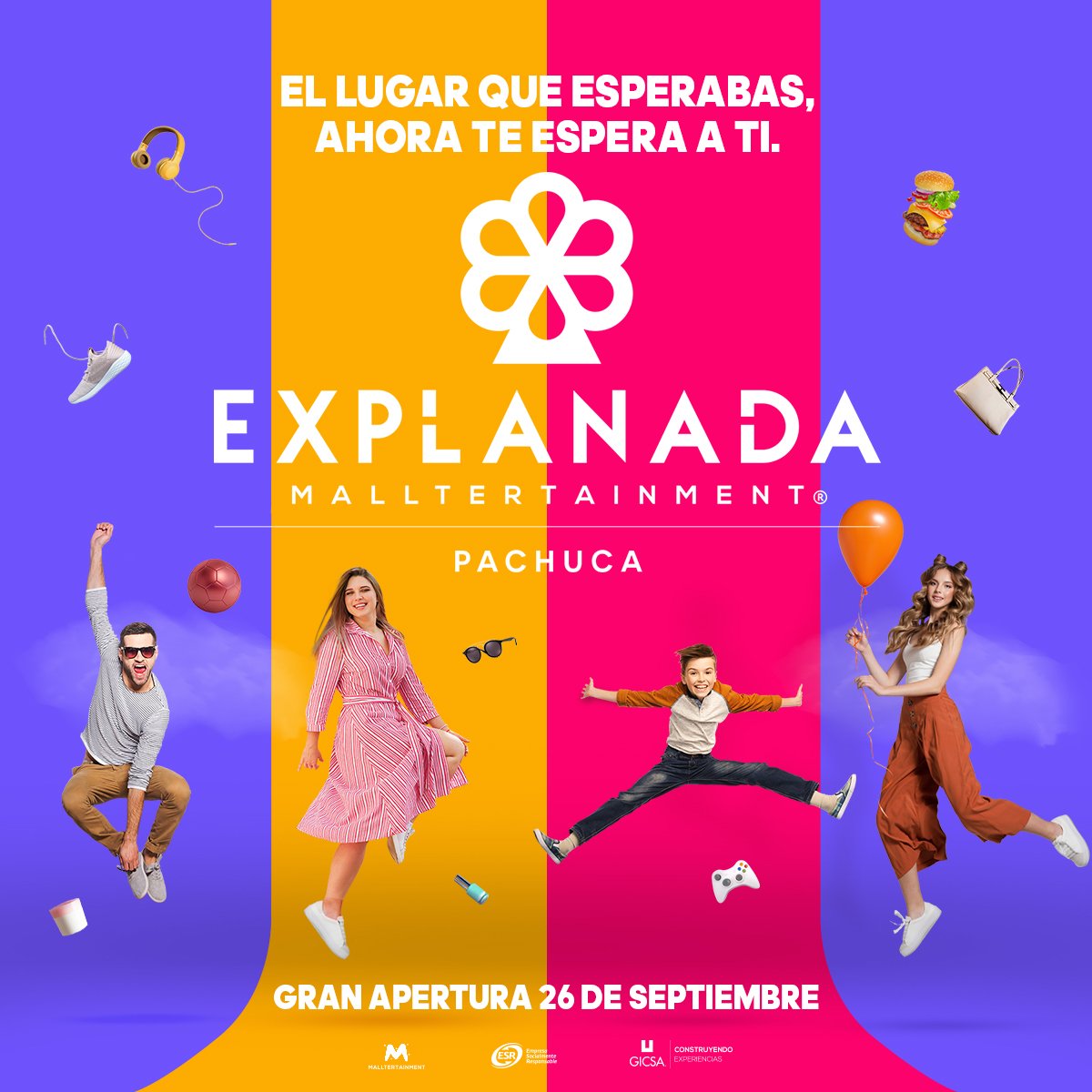 El lugar que esperabas en Hidalgo ¡ahora te espera a ti! Gracias por hacer de la apertura de Explanada Pachuca algo increíble.