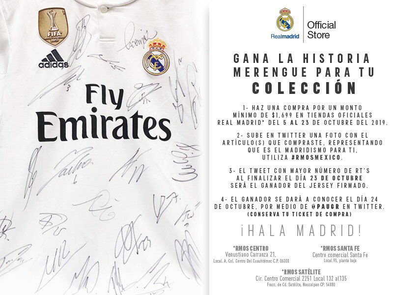 paugr's tweet photo. ¡Lo que todo merengue de corazón quiere! 🤩
No pueden dejar pasar la oportunidad de ganarse un jersey firmado por el Real Madrid.
Aquí les dejo las bases👇🏼#RMOSMEXICO https://t.co/gJJvVL4wTD