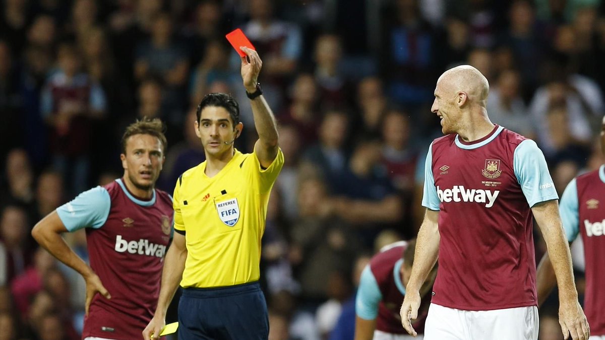 #12West Ham shithoused their way into the 2015/16 Europa League via the Fair Play League.After being rewarded for behaving so well the year before, we decided to let out all of our anger from the previous year, and received 6 red cards in our first 10 games of the season.
