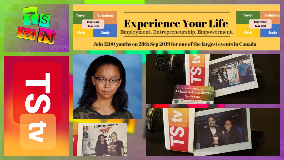 TSMN_studios's tweet photo. Emily shares her #ReportingExperience on #TSMNblogs reflecting on the recent #EYL Expo in Mississauga! TY Emily for this post! READ: https://t.co/upQ1j2Na1C https://t.co/q72TJfKyZI