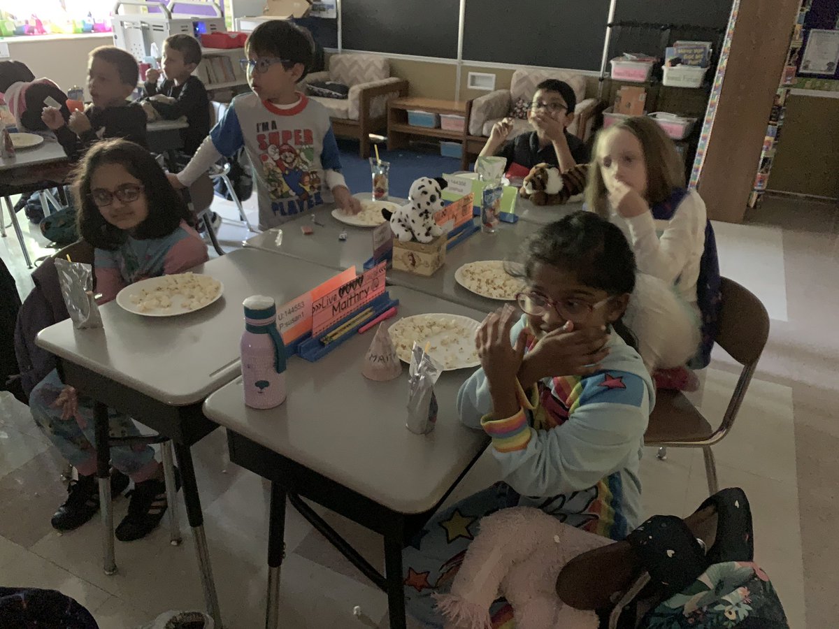 Pajama party!!!!!!! We had so much fun celebrating filling our class marble jar with PJs, popcorn, and a movie!