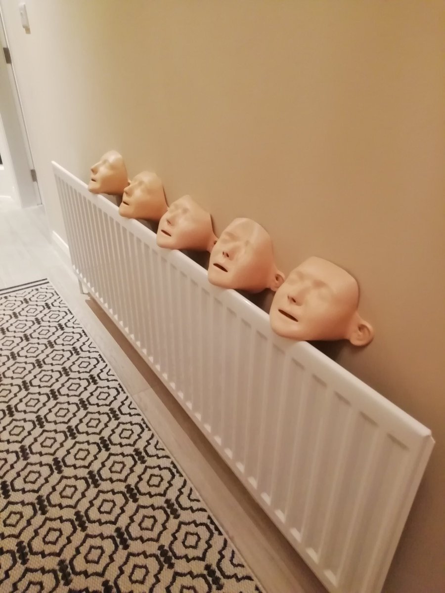 The razzle, dazzle life of the Community Resus Team - 'what did you do over the weekend?' ......... Ummmm, washed my faces in the washing machine! 😲😳   IPC <a href="/LynneCharlton3/">Lynne Charlton</a> I hope you're proud 🤩😬