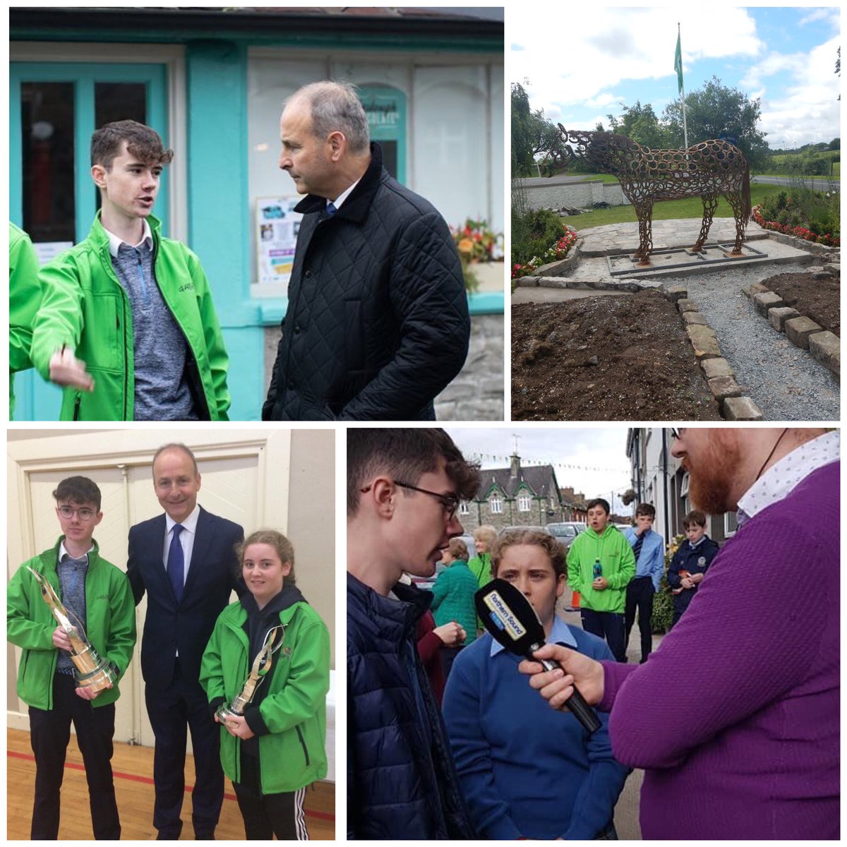 Be a #CommunityActivist & #StudentLeader! Both involved with @GlasloughT and meeting @MichealMartinTD this week to discuss @TidyTownsIre #Monaghan #GreenSchools #FutureLeaders