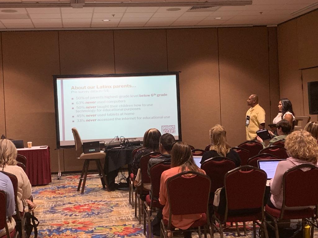 el_prof_h's tweet photo. Reframing Parent Education Through Digital Literacy. #TWBI2019 Today, we presented the work our three districts have been working on for two years! #ProjectACCEPT @FUESDSchools @maextro12 @mtrasanchez27 @Nadia33914609 @MEE_FUESD @OsideUSD @VCPUSD https://t.co/nxreIzGmcA