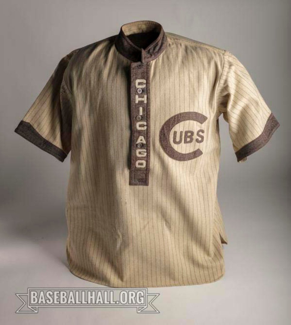 National Baseball Hall of Fame and Museum ⚾ on X: #ArchivesAncestors: An  ancestor of the modern-day jersey. In 1909 the @Cubs were the first team to  adopt jerseys with military style collars.