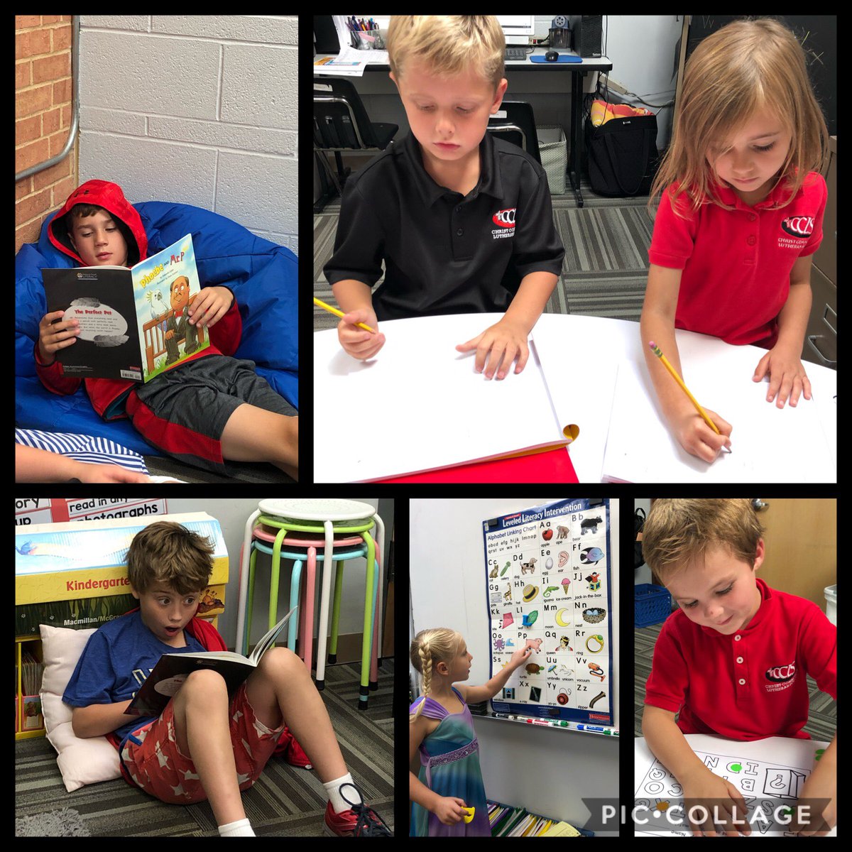 CCLSKlug's tweet photo. Lots of learning in the Reading Room! @CCLSChargers https://t.co/tjVOUkJl4e