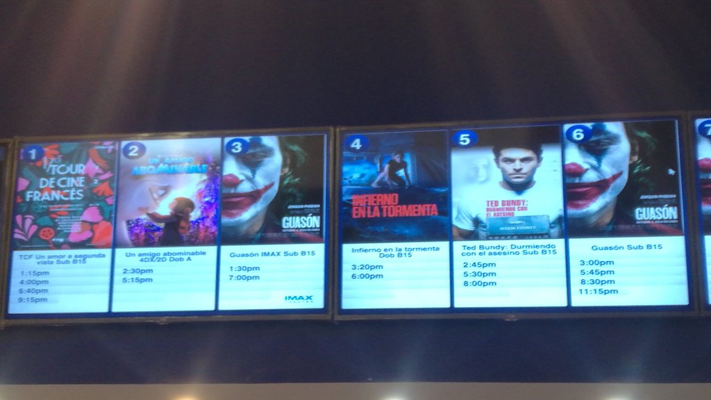 Cartelera Cinépolis Altaplaza, parte 1