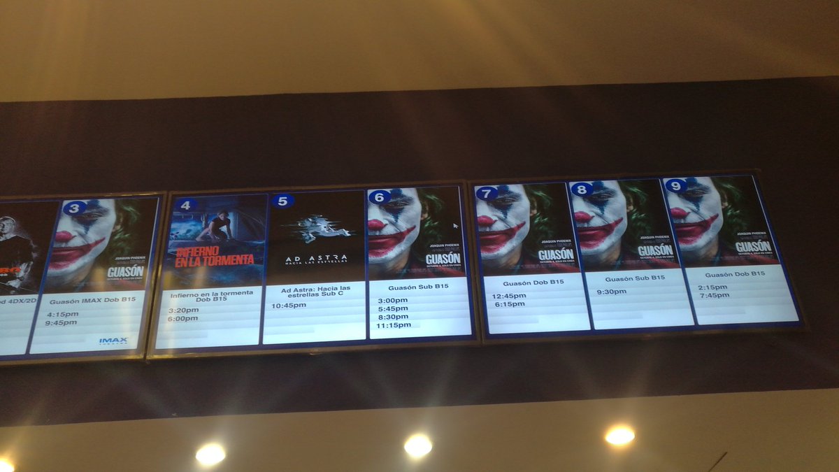 Cartelera Cinépolis Altaplaza, parte 2
