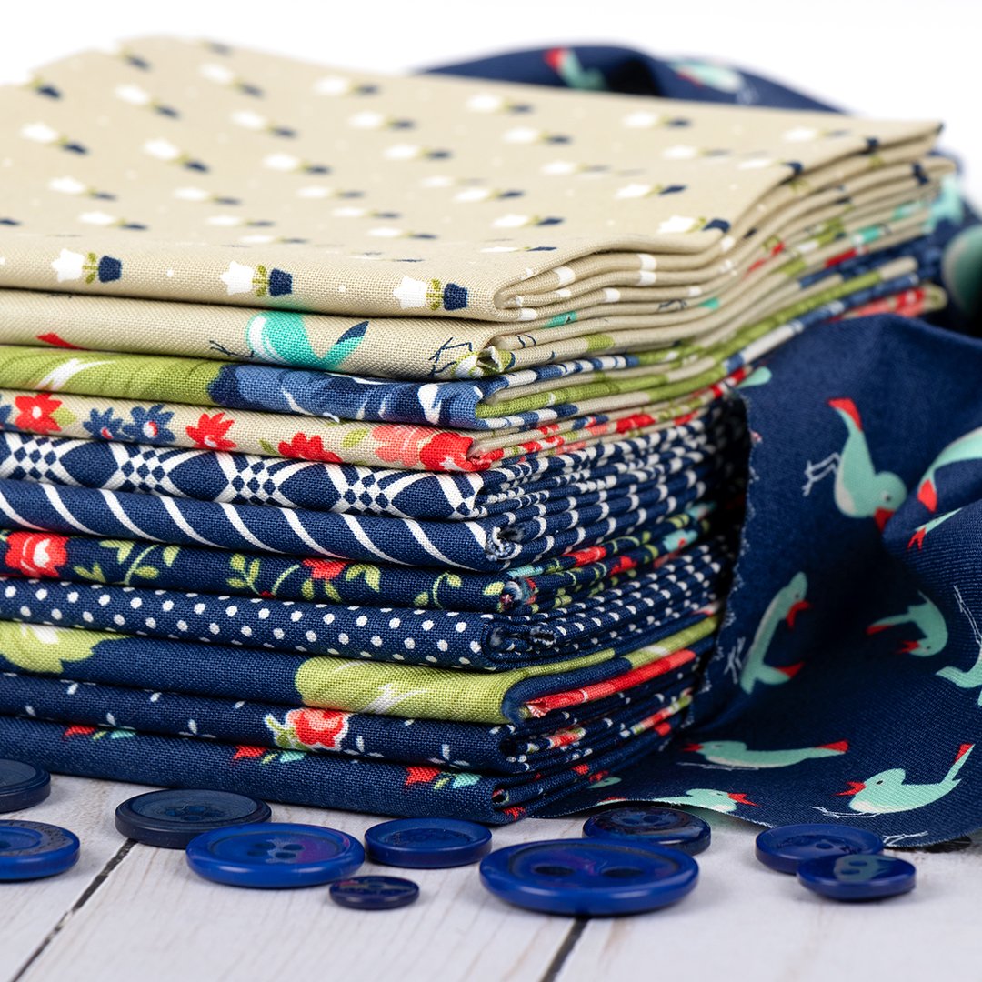 FatQuarterShop's tweet photo. The Blue Jay Early Bird Moda Mix bundle was curated here at Fat Quarter Shop! Early Bird is by Bonnie &amp; Camille for Moda Fabrics.

[https://t.co/xFotQU2tp2]

#modamix #moda #modafabrics #bonnieandcamille https://t.co/Ct2N4X1UIH