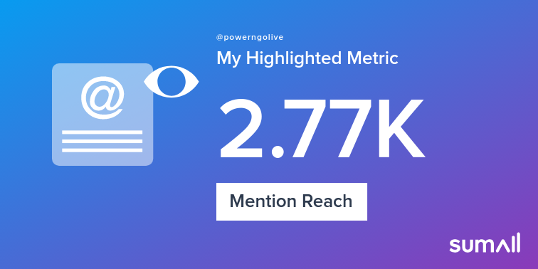 pinpointpmp's tweet photo. My week on Twitter 🎉: 1 Mention, 2.77K Mention Reach. See yours with https://t.co/JcaZiEmvVc https://t.co/ivMj47N1oc