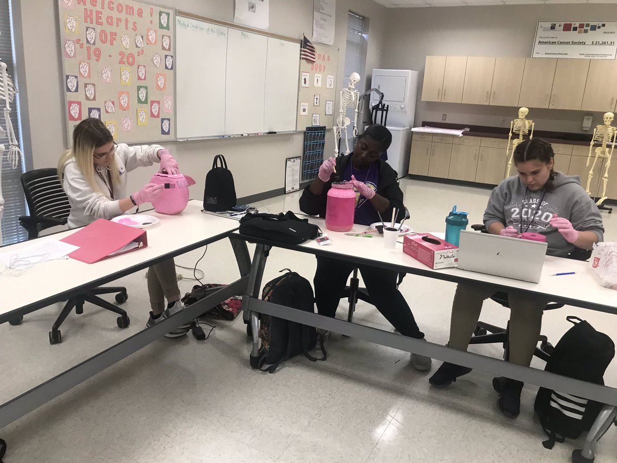 The Patient Care team members prepare for the launch of the Pink Link Project. Every dollar counts. Help fight against breast cancer.