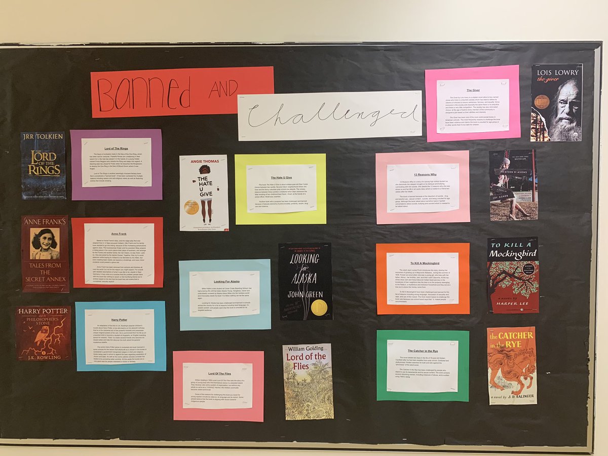 tljordan's tweet photo. Literacy 20 came up with some displays to entice their peers and staff to pick up something new. @wchsbears #wchsreads #wynhigh https://t.co/rLJ0UJSwnj