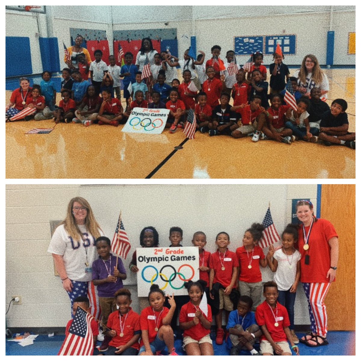 medlin_ms's tweet photo. Finishing up a #CLKA unit on Ancient Greece, so we stepped into fall break with a 2nd grade Olympics! These kids work hard and play hard! Thanks to all of the other @WoodmoreEagles teachers that brought students to cheer us on!! @HCSOppZone @hamcoschools https://t.co/fK6zwxDSaH