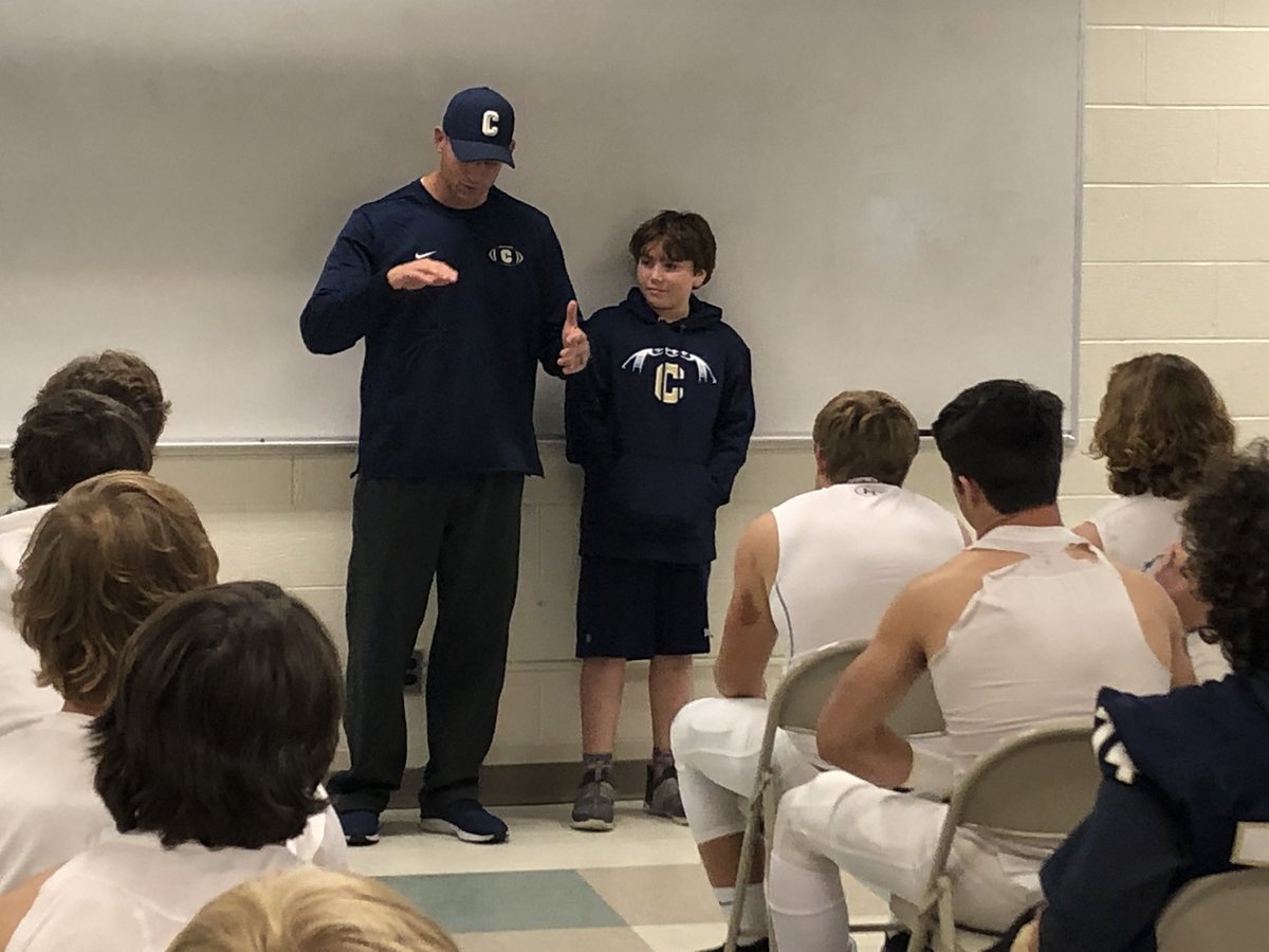 ChelseaFB_SEC's tweet photo. Special thanks to Cooper Adams, guest captain tonight! Thank you for being here! @JasonAd53161460 https://t.co/D8AG2GOl4E