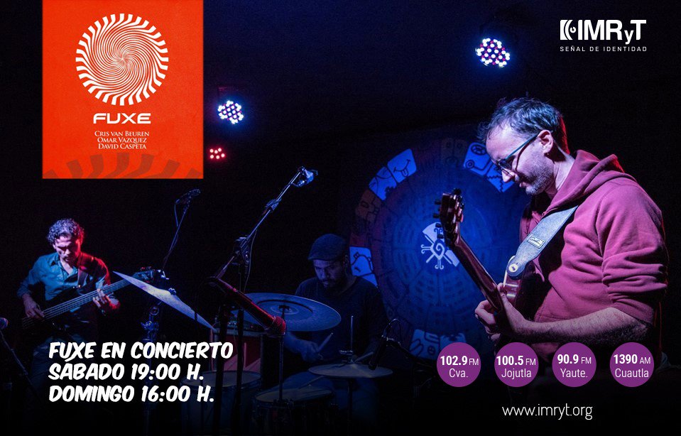 Universal1029's tweet photo. Ya suena el #Estreno de la presentación de #Fuxe, una de las bandas más icónicas de la escena del #Jazz fusión en #Morelos. Acompáñanos a través del servicio público de #LaRadioDeMorelos 16:00hrs. https://t.co/SR1mlmGBIH https://t.co/GxNzIuHnZO