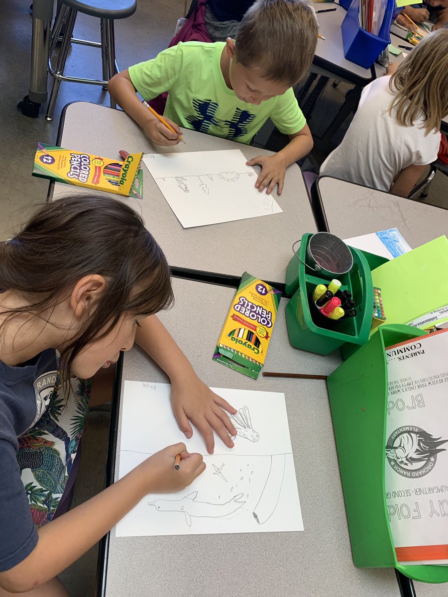 BaumgartnerRCSD's tweet image. Our first art docent lesson on “Illusion of Depth”. @RCSDOrchard #RCSDChampions #rcsdk8