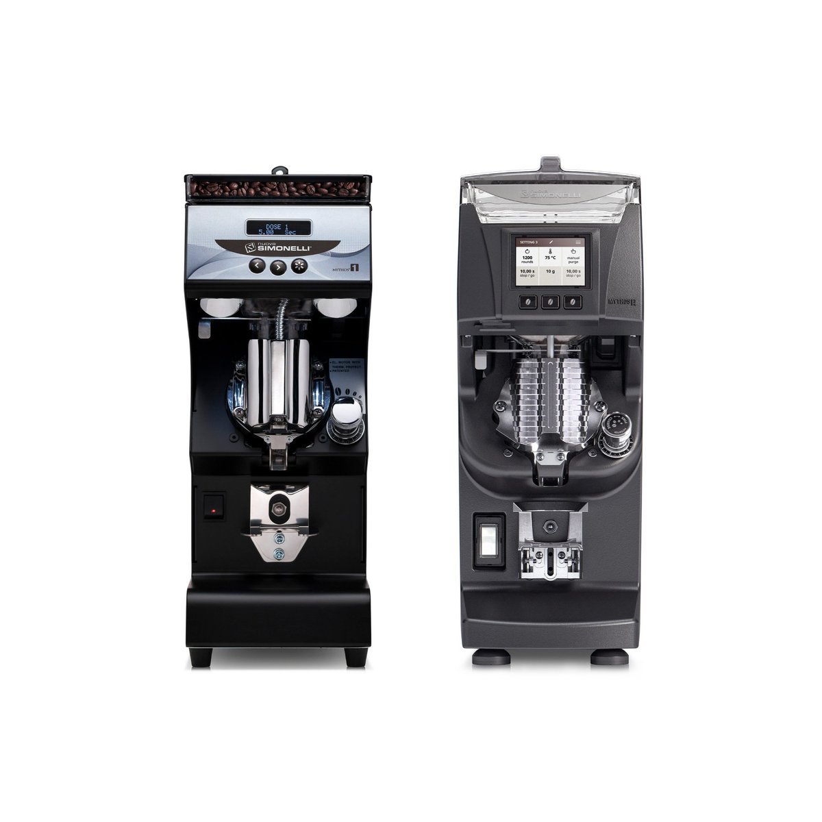 nuovasimonelli's tweet image. One image – two generations! RT if you used #Mythos1 or #Mythos2 coffee grinders!