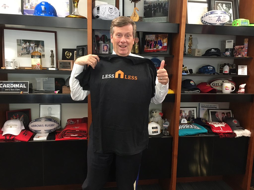JohnTory's tweet photo. We’re less than a week away from #WorldHomelessDay. @WoodGreenDotOrg has partnered with @PeaceCollectiv3 to raise awareness and spark conversation and action to achieve #LessHomeless. https://t.co/Wdsa9lekum