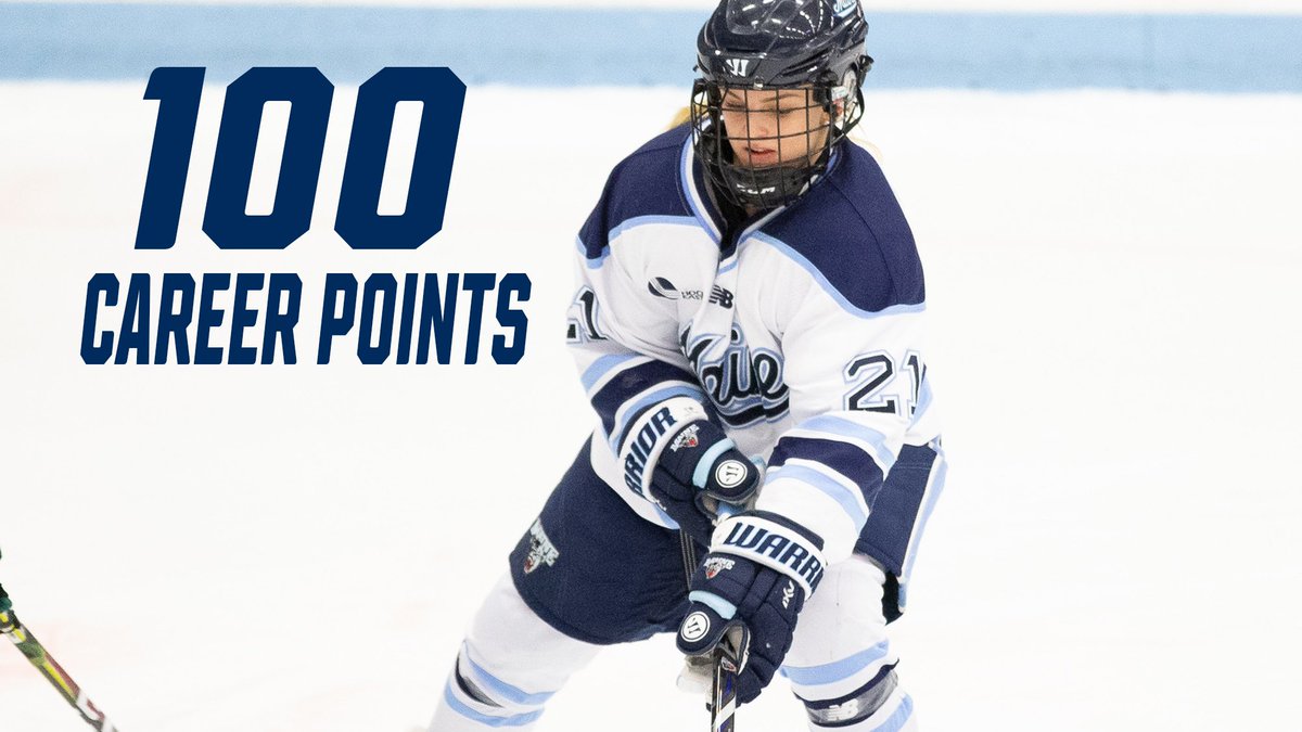 With the goal by Miljone, Tereza Vanisova picks up the assist and joins the century club for the Women's Hockey Team! 🎉🎉
She has now accumulated 50 goals and 50 assists in her collegiate career!

#BlackBearNation | #HEAW