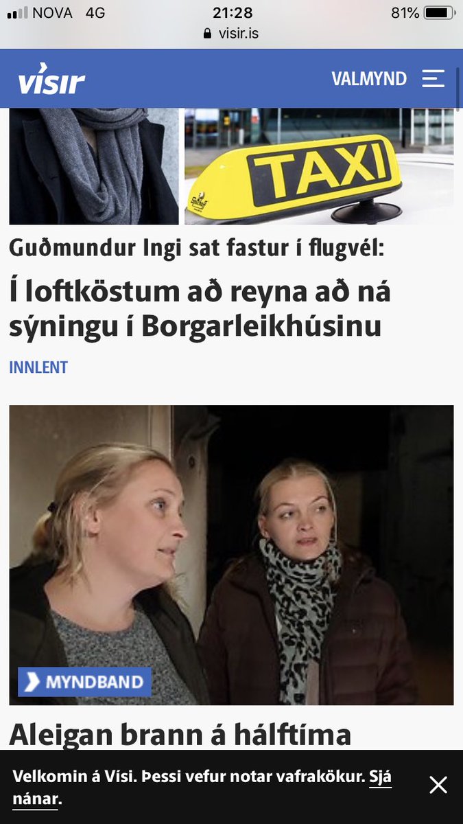 Fyrsta og önnur frétt