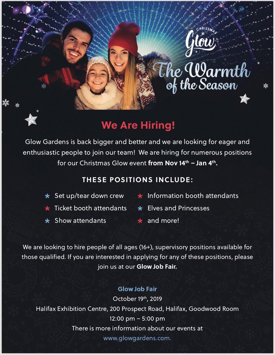 hecns902's tweet photo. Want to be part of the #GlowGardens magic? We’re hiring! Come out to HEC on October 19 for the Glow Job Fair :) https://t.co/NFFo2rvnz3