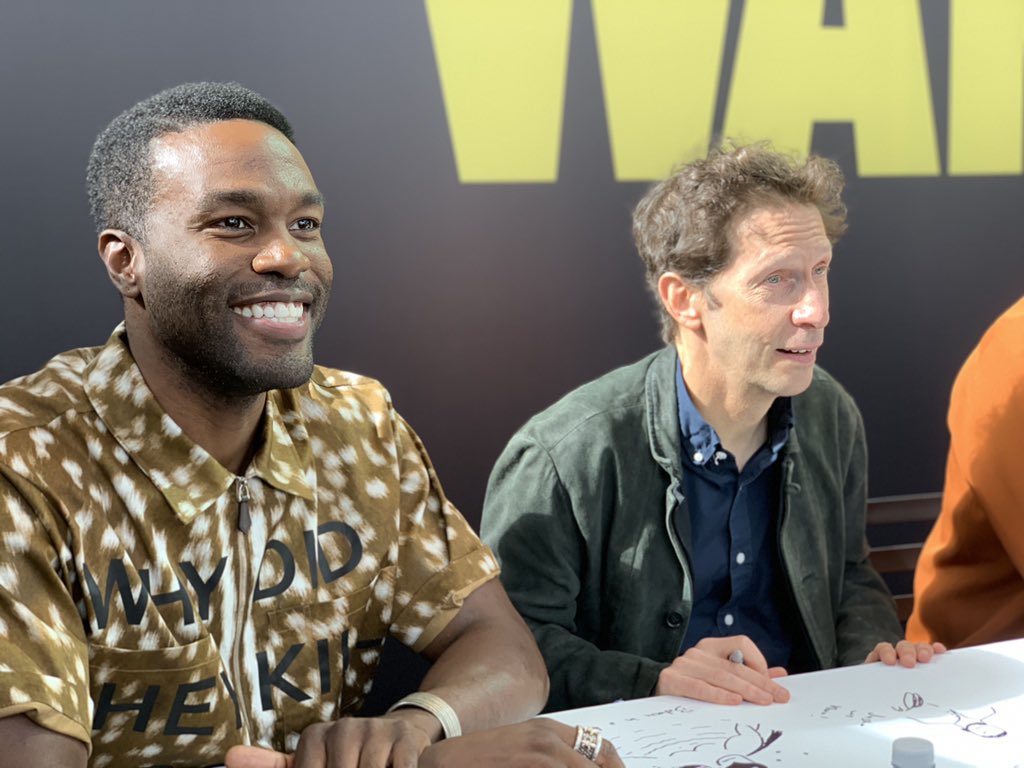 DCOfficial's tweet photo. The phenomenal cast of @watchmen visited the DC booth for a signing at @NY_Comic_Con! Don’t miss the series premiere October 20 at 9 PM, only on @HBO. #DCNYCC https://t.co/DBYK17YT2M