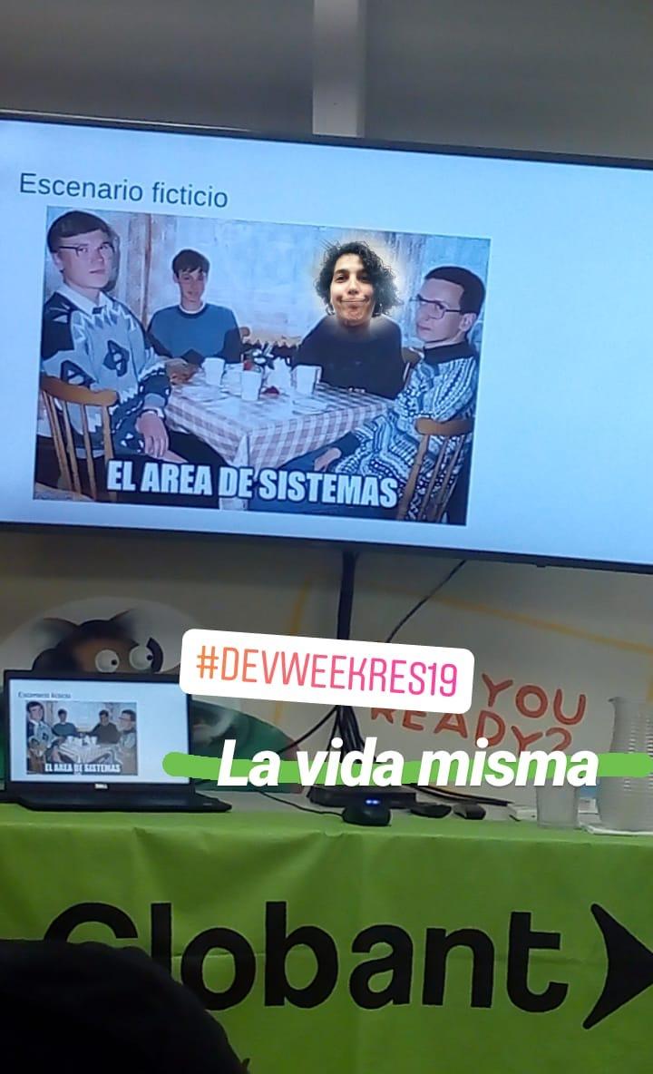 argrosarie's tweet image. La vida misma #devweekres19