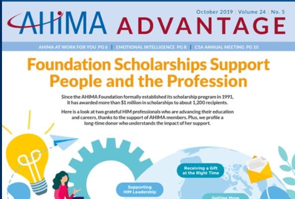 Hear from two grateful scholarship recipients on how you impacted their careers in this month's AHIMA Advantage  ahimaadvantage-digital.com/ahimaadvantage… <a href="/AHIMAResources/">AHIMA</a>