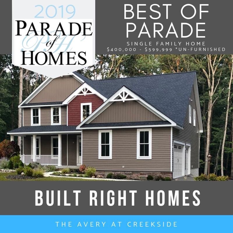 BuiltVa's tweet photo. Wow! We are so excited to have been awarded the #FredParade #BestofParade  #RealtorsChoice &amp; #BestCurbAppeal! If you are in Fredericksburg, VA come see us at 12209 Dell Way! Show specials running this weekend &amp; next! https://t.co/HgDRfkiIr7