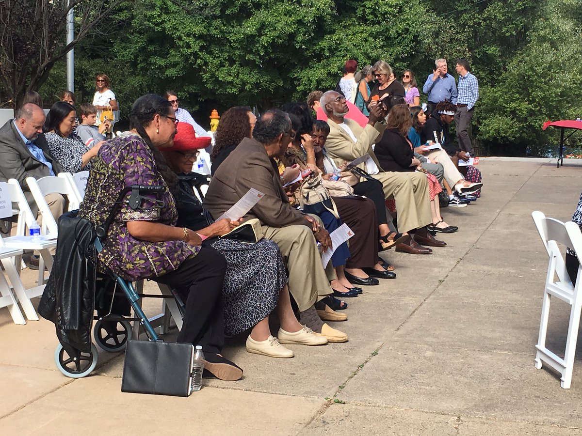 So grateful and honored to be part of the continuing story of the amazing Dorothy Hamm and her family at the <a href="/DHMiddleAPS/">Dorothy Hamm Middle School</a> dedication today. #dhmsbelongandbecome