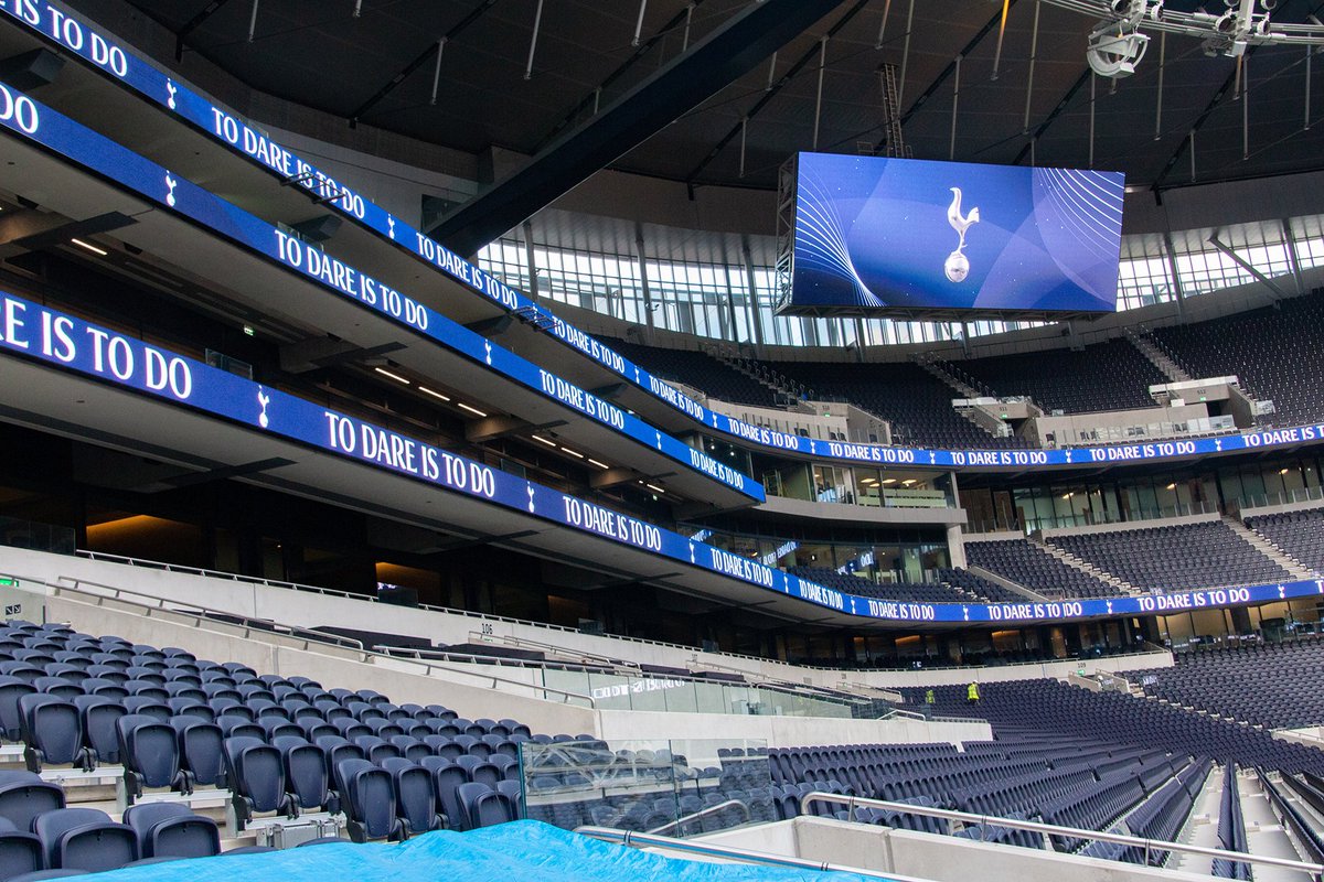 Daktronics's tweet photo. #WeekendWatch The @NFL is heading overseas! The @Raiders host the @ChicagoBears in London at Tottenham Stadium. The venue is filled with our technology. Check out the webpage for more info: https://t.co/l71IlNwlv7 #DakPro @NFLUK https://t.co/KixrzKEFtp