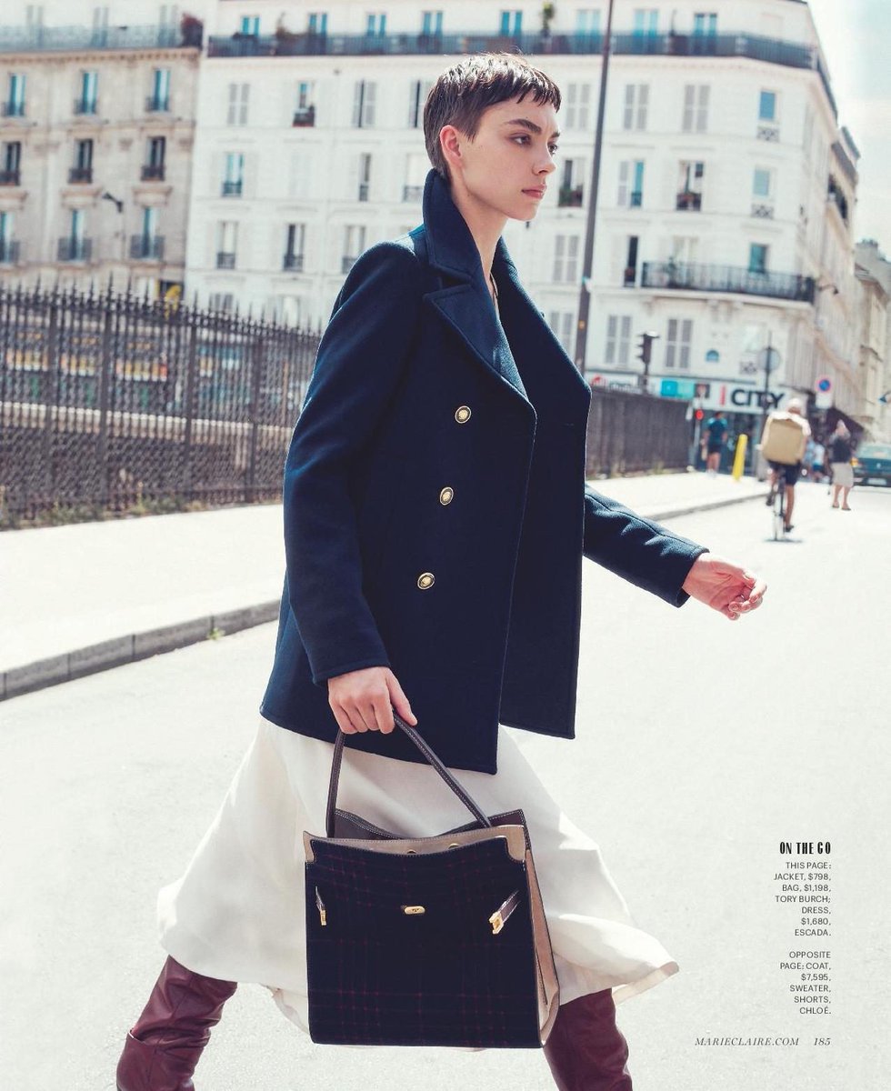 Tory Burch on X: Seen in @marieclaire: Our Wool Peacoat and Lee Radziwill  Double Bag  #ToryEditorials #ToryBurch   / X